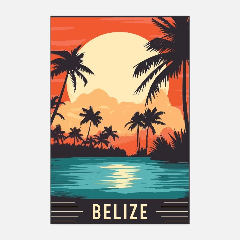 Experience Tropical Paradise of Belize Poster 8" x 12" (20x30 cm)