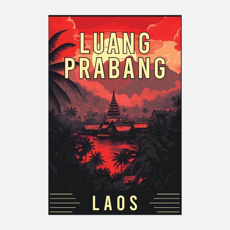 Experience Tropical Gem Luang Prabang in Laos Poster 8" x 12" (20x30 cm)