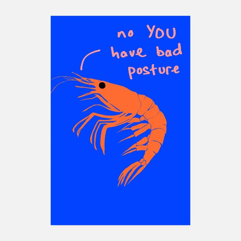 Schlechte Haltung Poster 20x30 cm