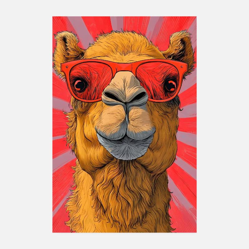 camel Poster 8" x 12" (20x30 cm)