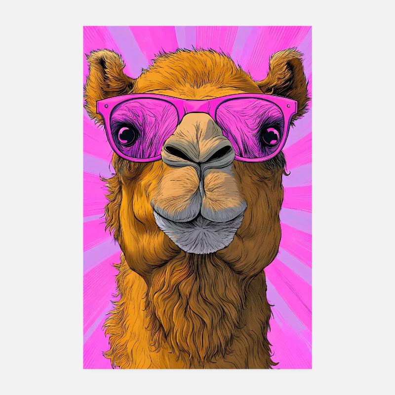 chameau Poster 20 x 30 cm