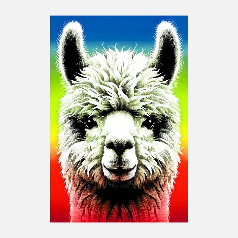 Alpaka Poster 20x30 cm