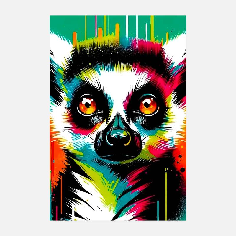 Lemur Poster 8" x 12" (20x30 cm)
