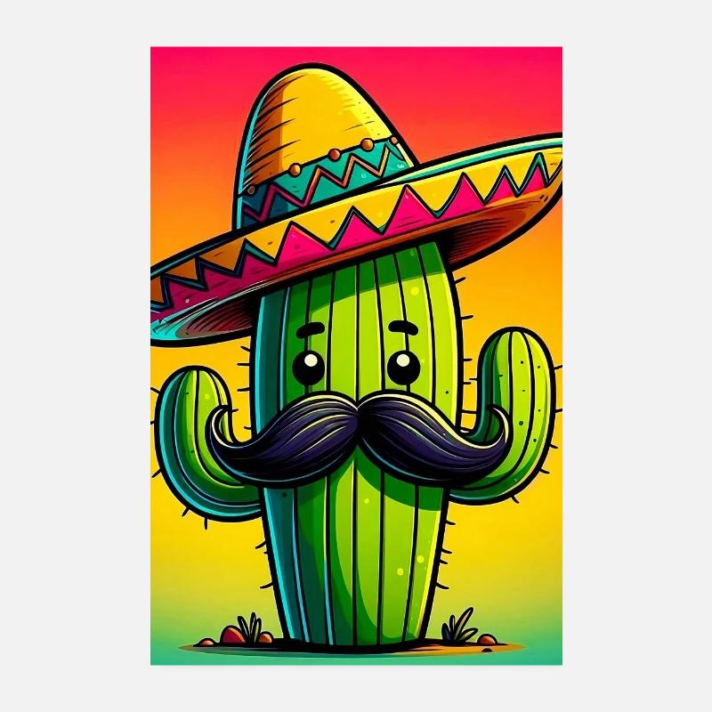 cactus Poster 20 x 30 cm