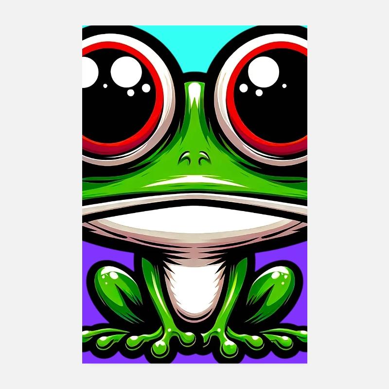 Frosch Poster 20x30 cm