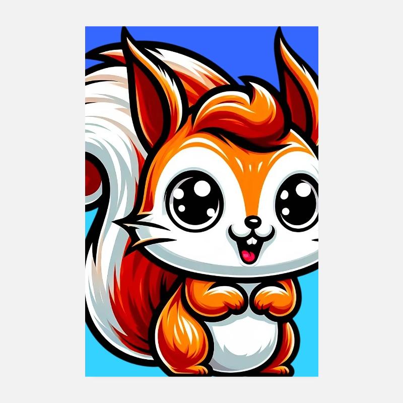 Eichhörnchen Poster 20x30 cm