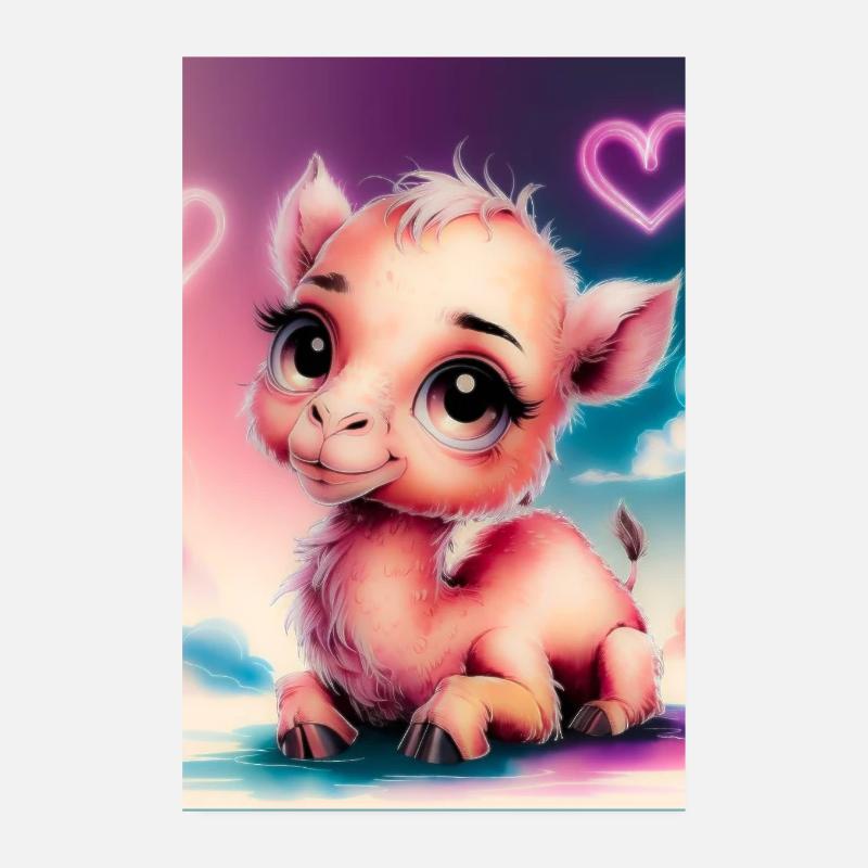 Baby Kamel Poster 20x30 cm