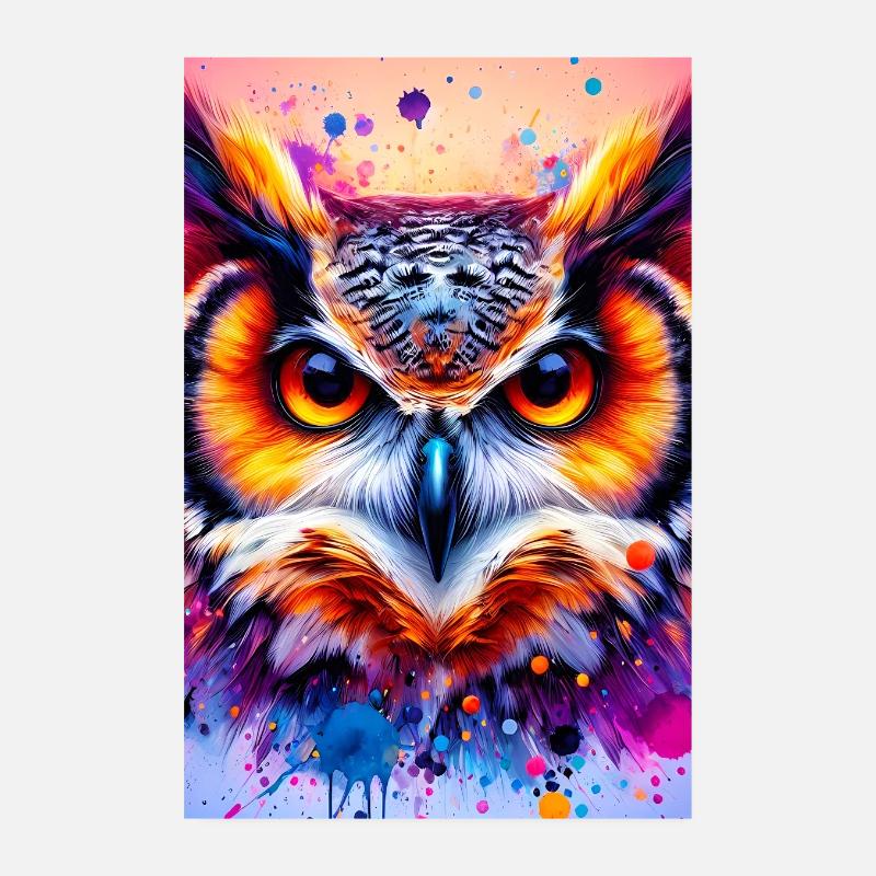 Eule Poster 20x30 cm