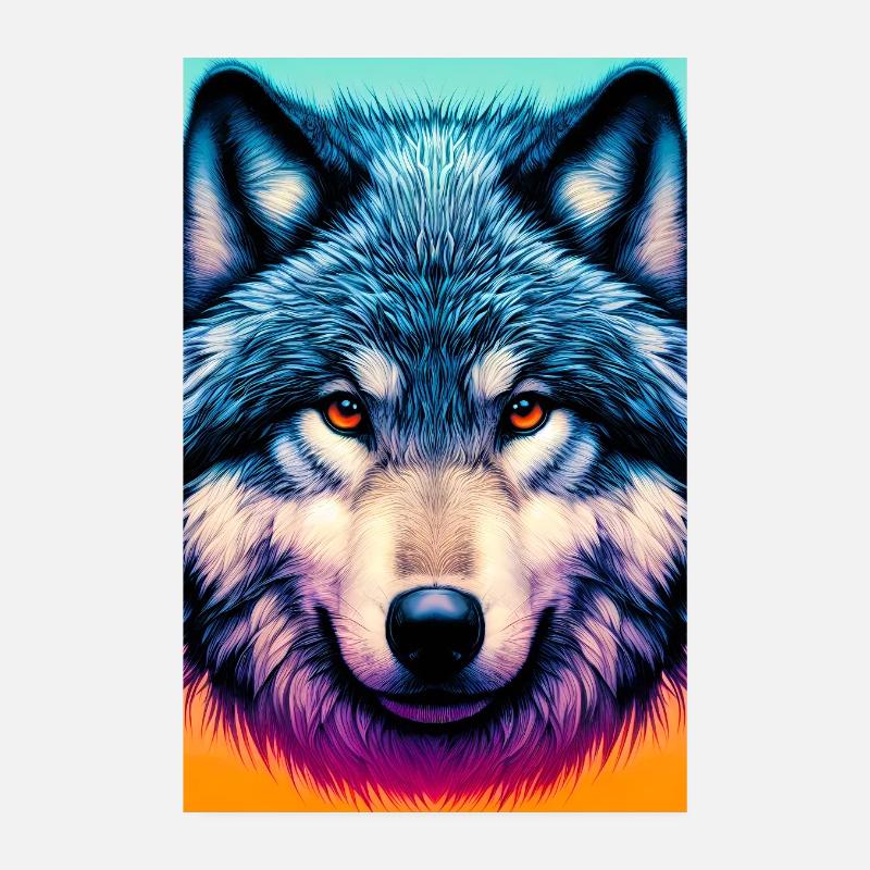 Wolf Poster 20x30 cm