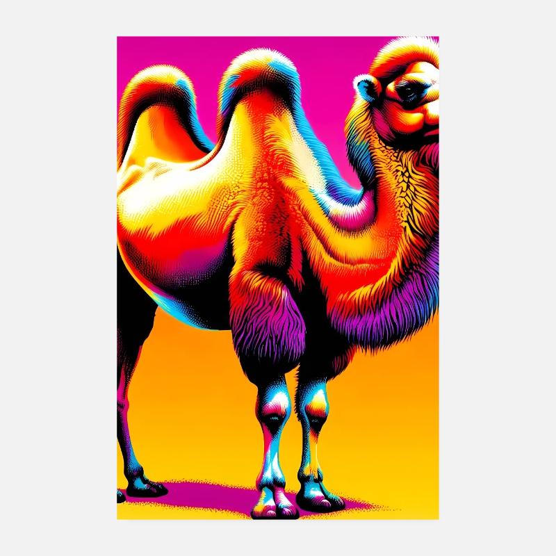 chameau Poster 20 x 30 cm