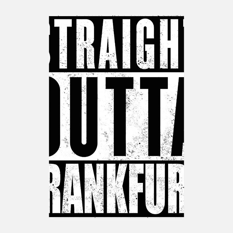 Directement sorti de Francfort White Poster 20 x 30 cm