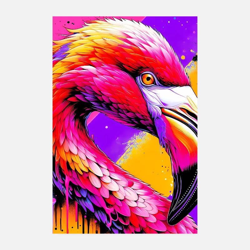 Flamingo Poster 20x30 cm