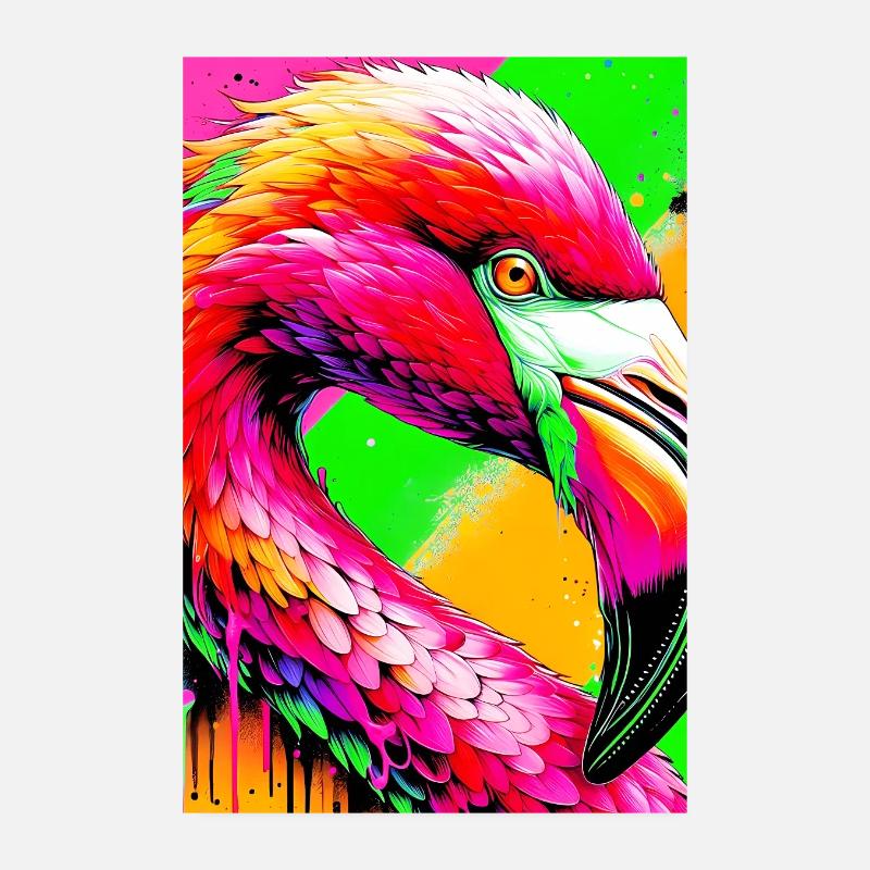 Flamingo Poster 20x30 cm