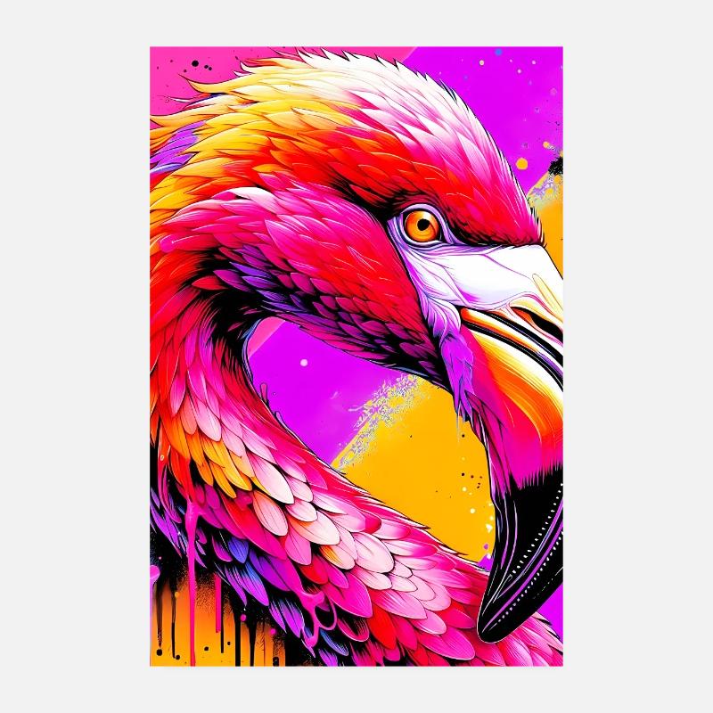 flamingo Poster 8" x 12" (20x30 cm)