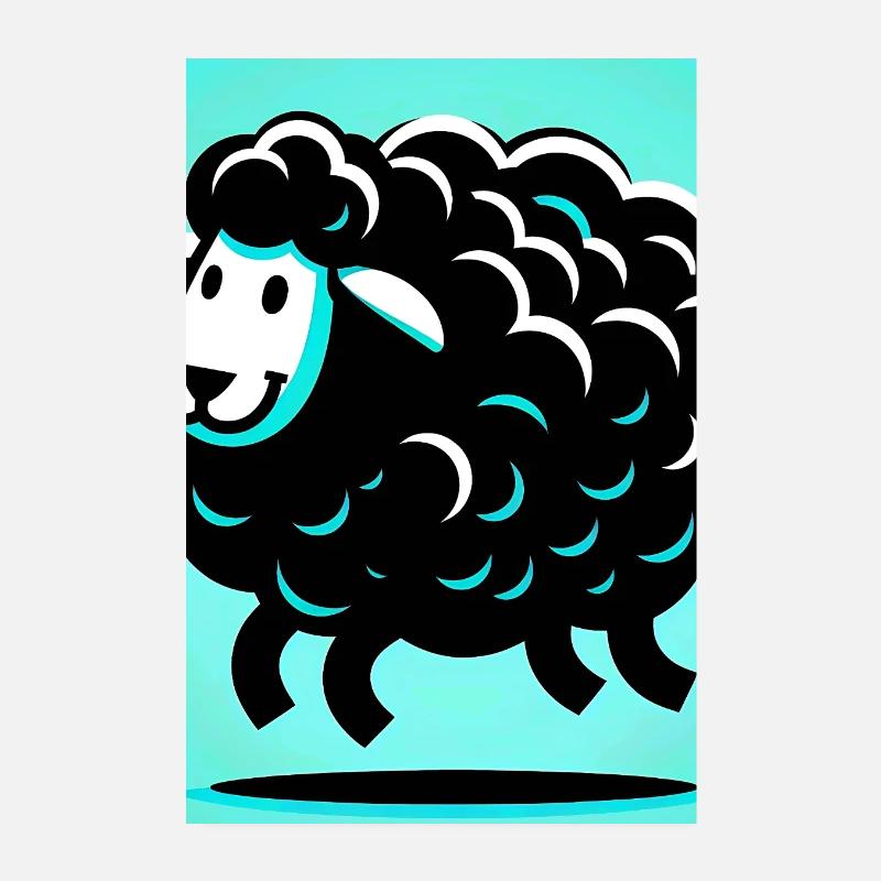 Mouton noir Poster 20 x 30 cm
