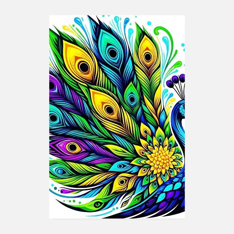 Paon Poster 20 x 30 cm