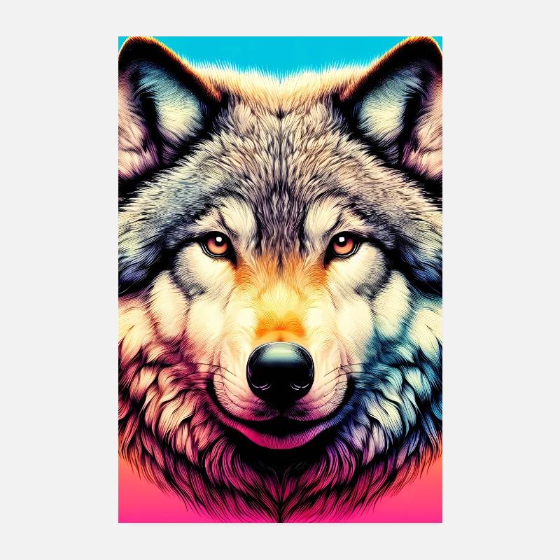 Wolf Poster 8" x 12" (20x30 cm)