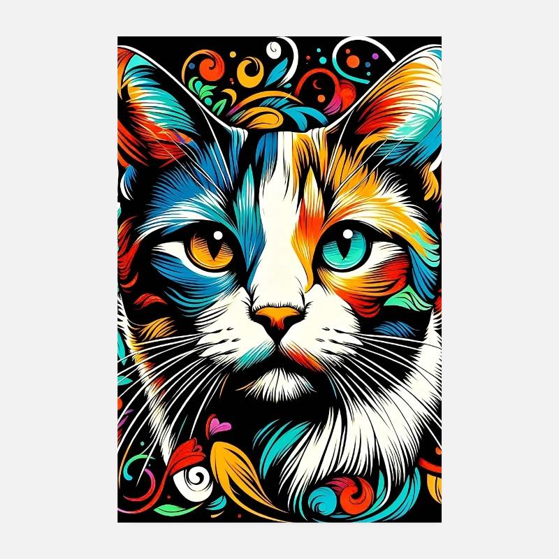 Chat Poster 20 x 30 cm