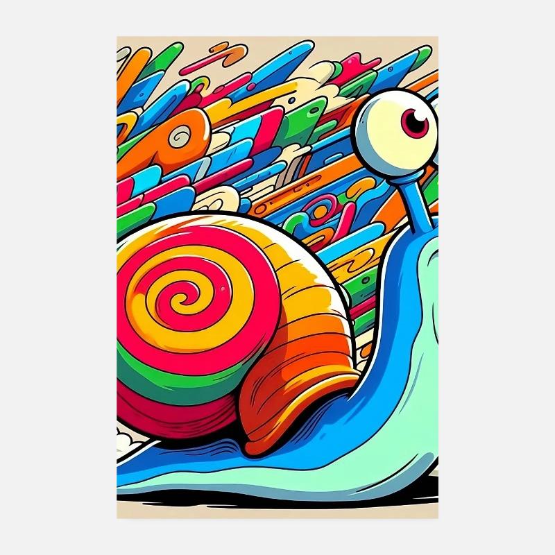 Snail Poster 8" x 12" (20x30 cm)