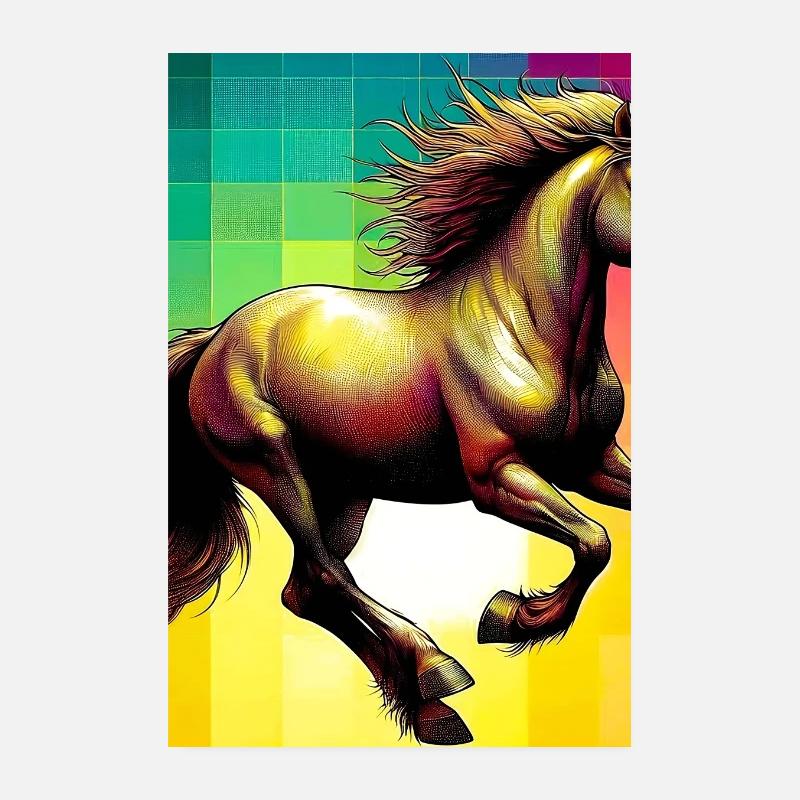 cheval Poster 20 x 30 cm