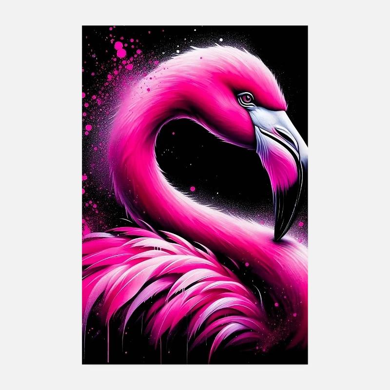 flamingo Poster 8" x 12" (20x30 cm)