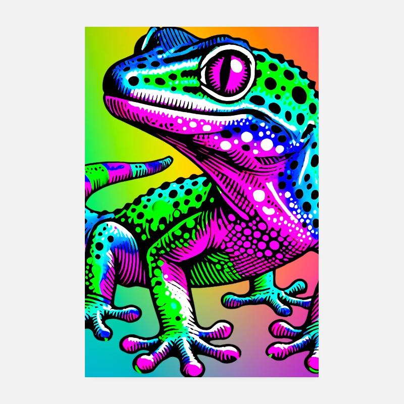 Gecko Poster 20 x 30 cm