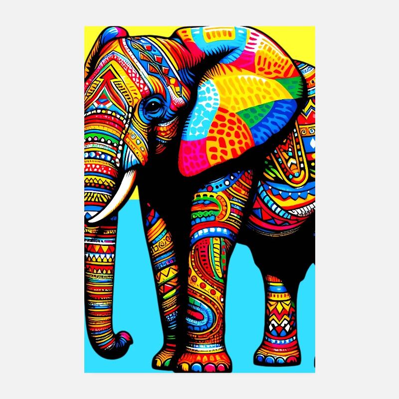 éléphant Poster 20 x 30 cm