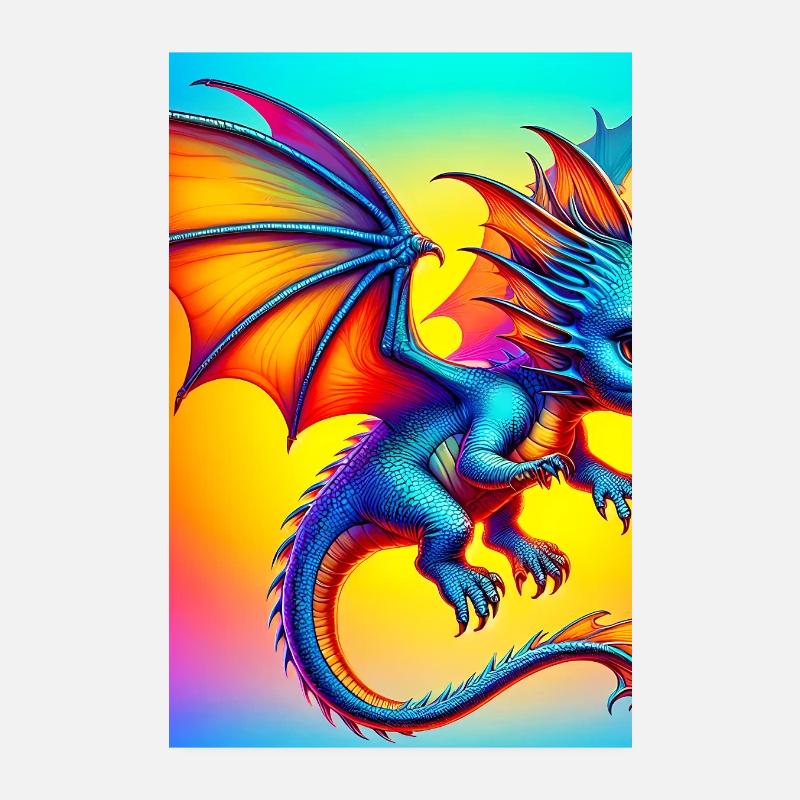 Drache Poster 20x30 cm