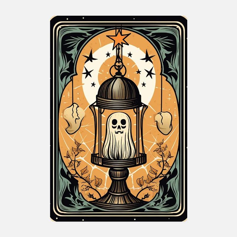 Ghost in a cage Tarot cage - Poster 8" x 12" (20x30 cm) - white