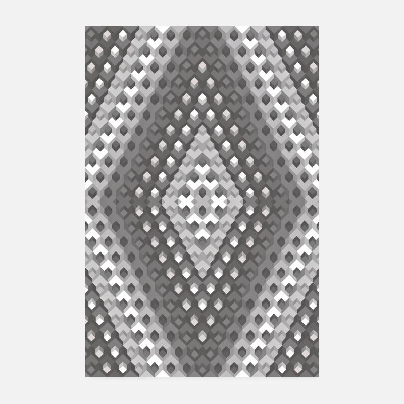 Gray gradient - Poster 8" x 12" (20x30 cm) - white