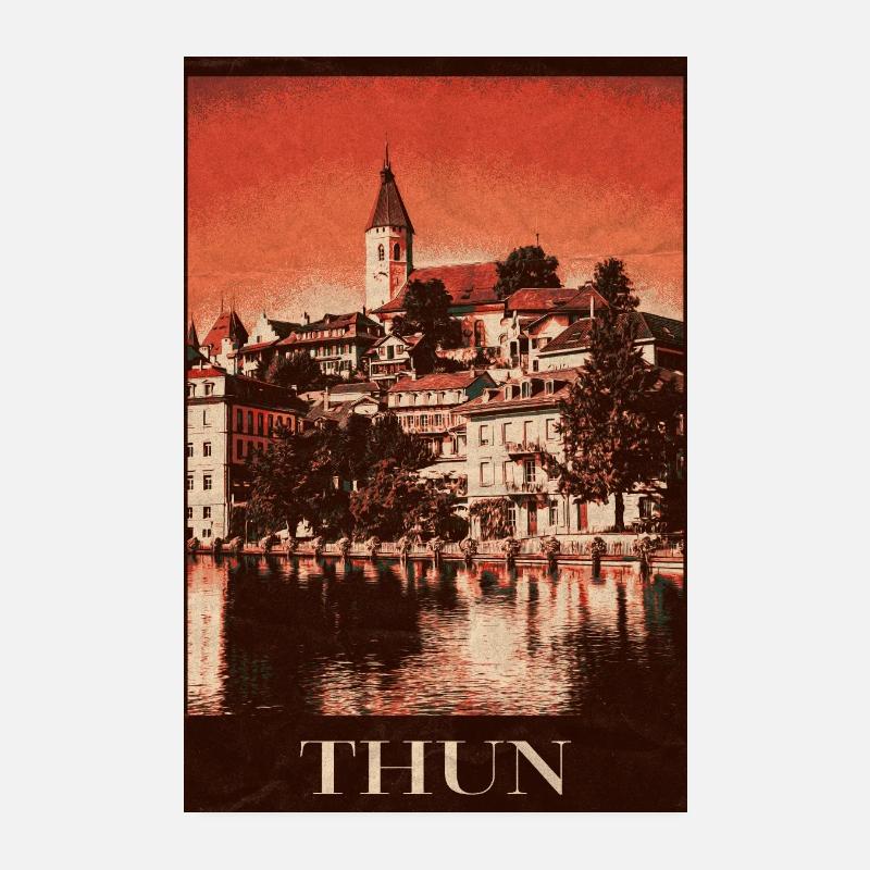 Horizon de Thoune Poster 20 x 30 cm