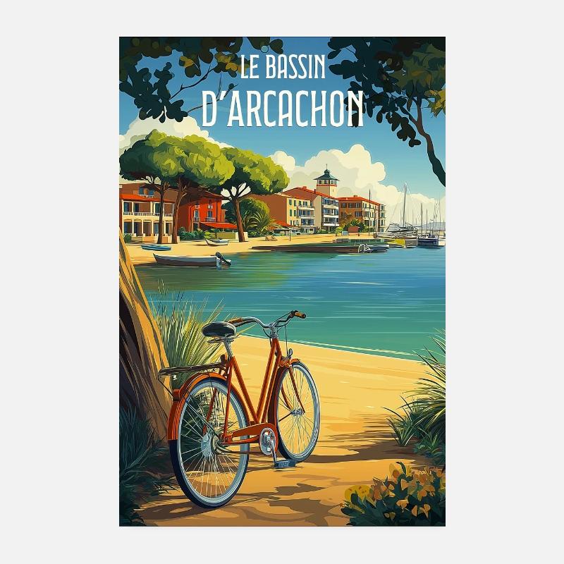 Reflet du Bassin d'Arcachon en Été Poster 20 x 30 cm