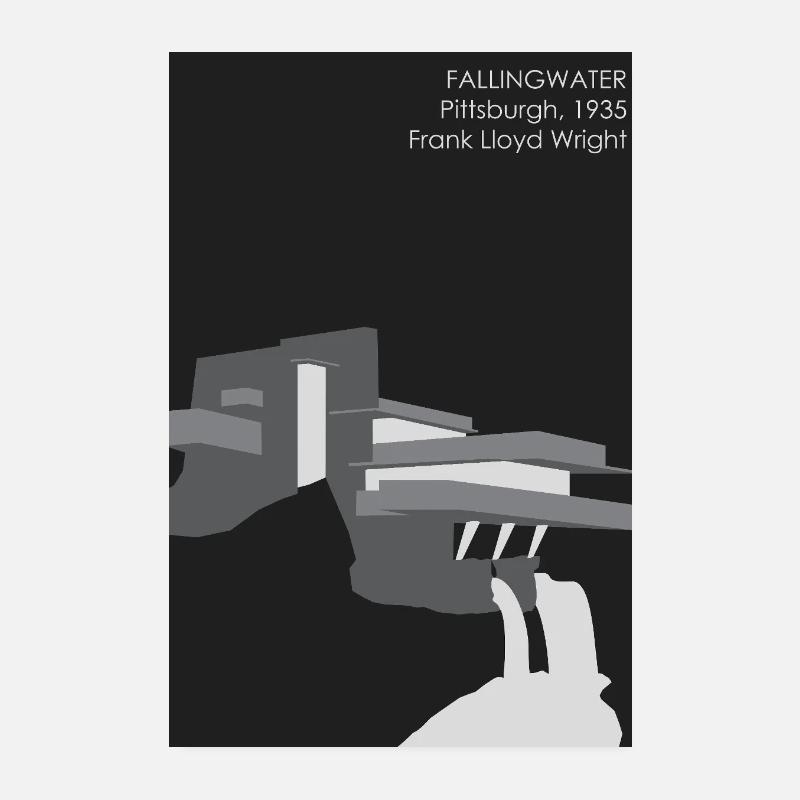 Moderne Architektur: Fallingwater Poster 20x30 cm