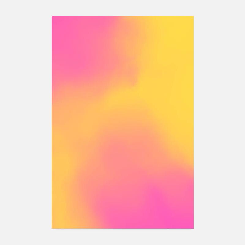 Gradient - yellow pink customizable Poster 8" x 12" (20x30 cm)