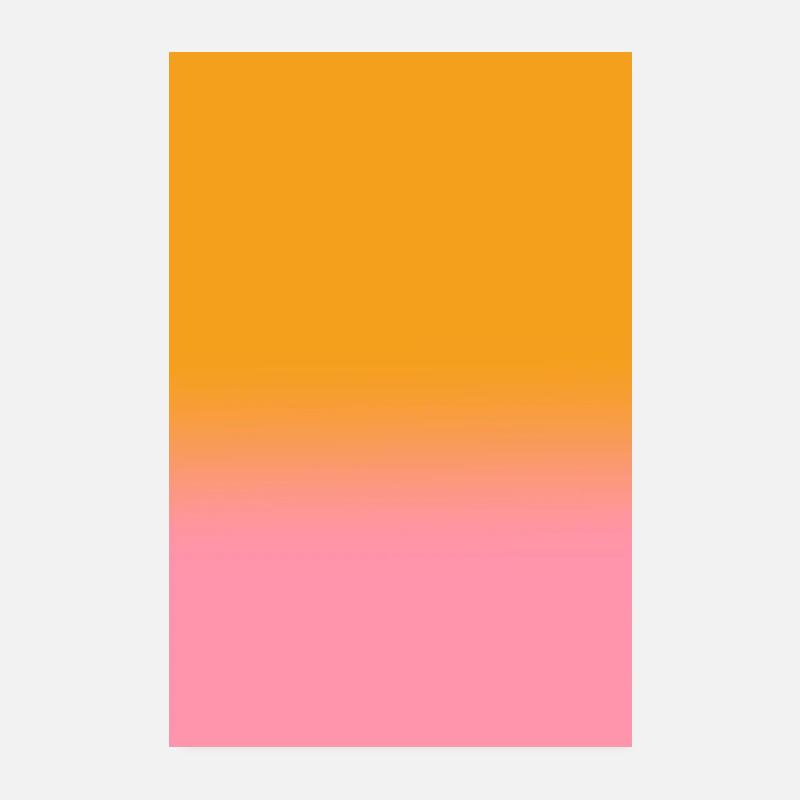 Gradient - orange rosa personalisierbar - Poster 20x30 cm - Weiß
