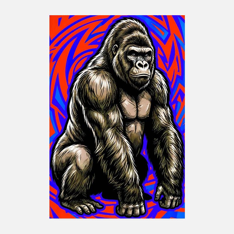gorille Poster 20 x 30 cm