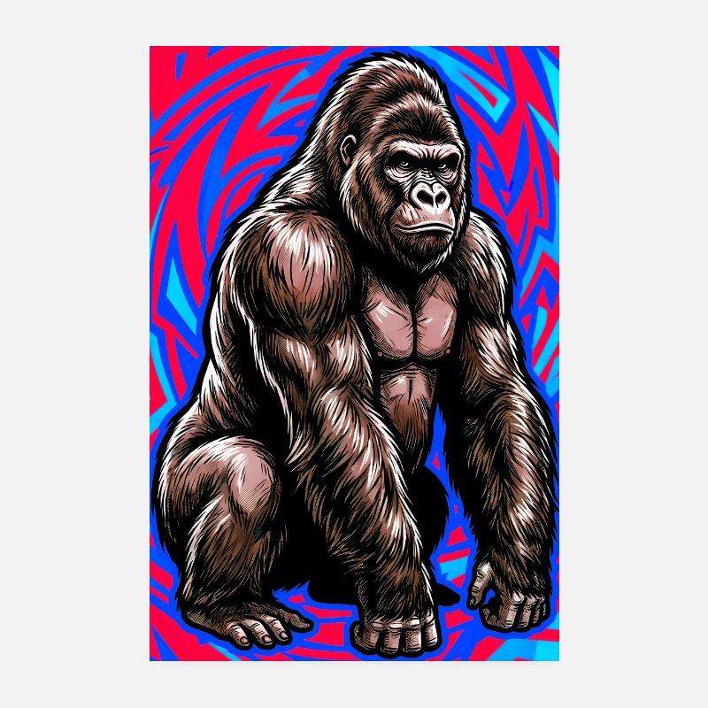 gorille Poster 20 x 30 cm