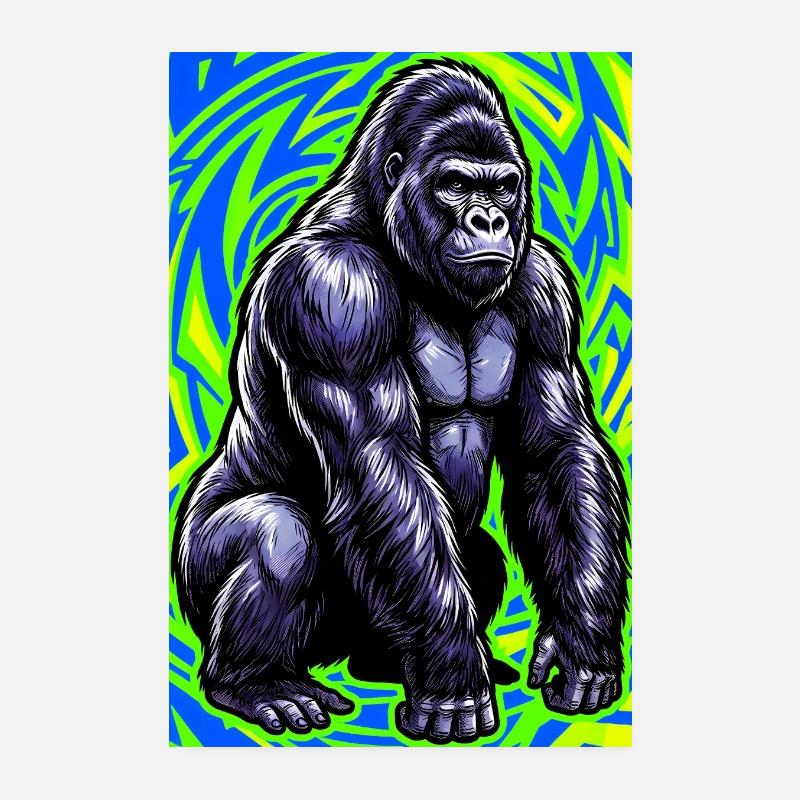 Gorilla Poster 20x30 cm
