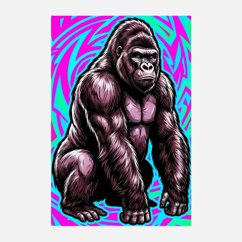 Gorilla Poster 20x30 cm