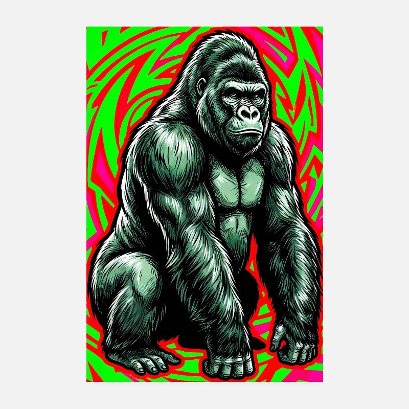 Gorilla Poster 20x30 cm