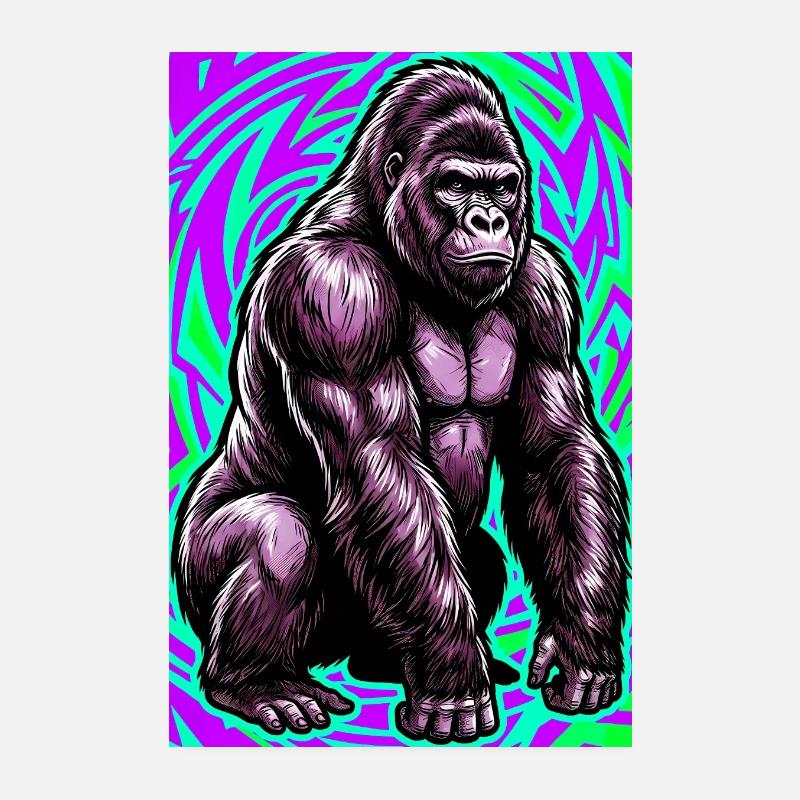 Gorilla Poster 20x30 cm