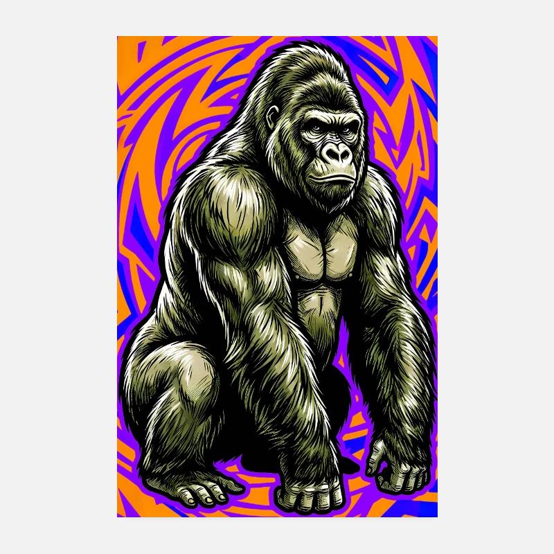 Gorilla Poster 20x30 cm