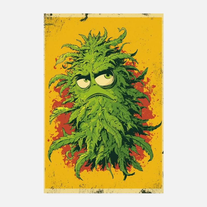 Grummelblatt Pop Art Cannabis Poster 20 x 30 cm