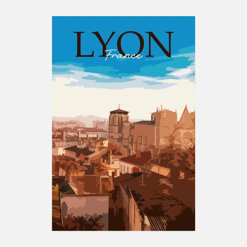 Lyon Poster 20 x 30 cm