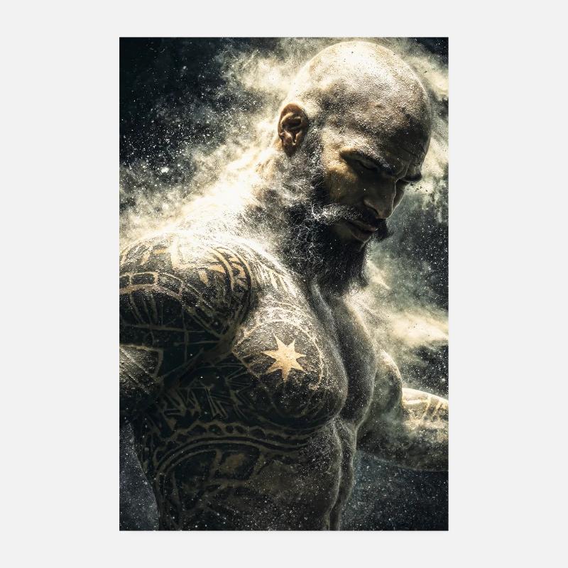 Dustbound Warrior Ink Poster 8" x 12" (20x30 cm)