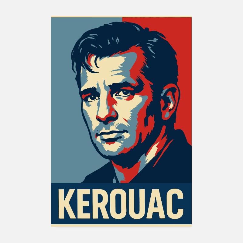 Jack Kerouac Pop Portrait Poster 20 x 30 cm