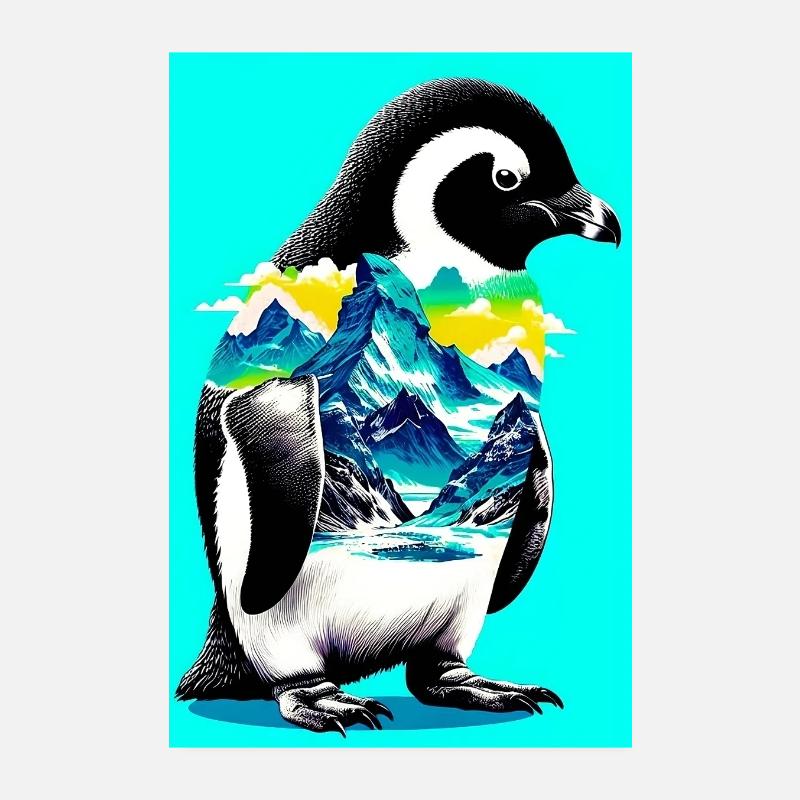 penguin Poster 8" x 12" (20x30 cm)
