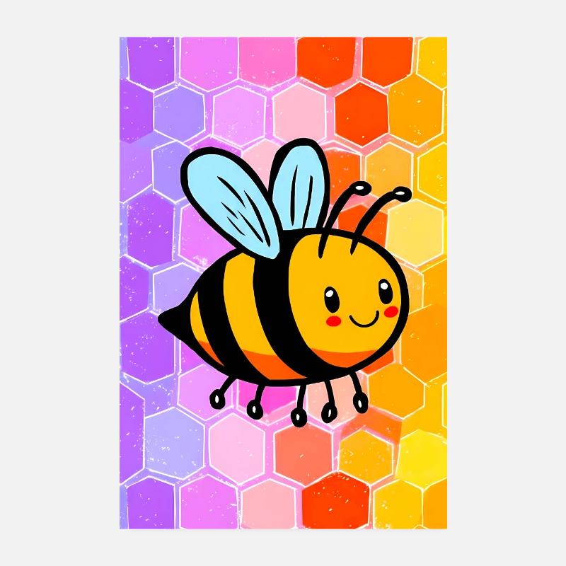 Biene Poster 20x30 cm