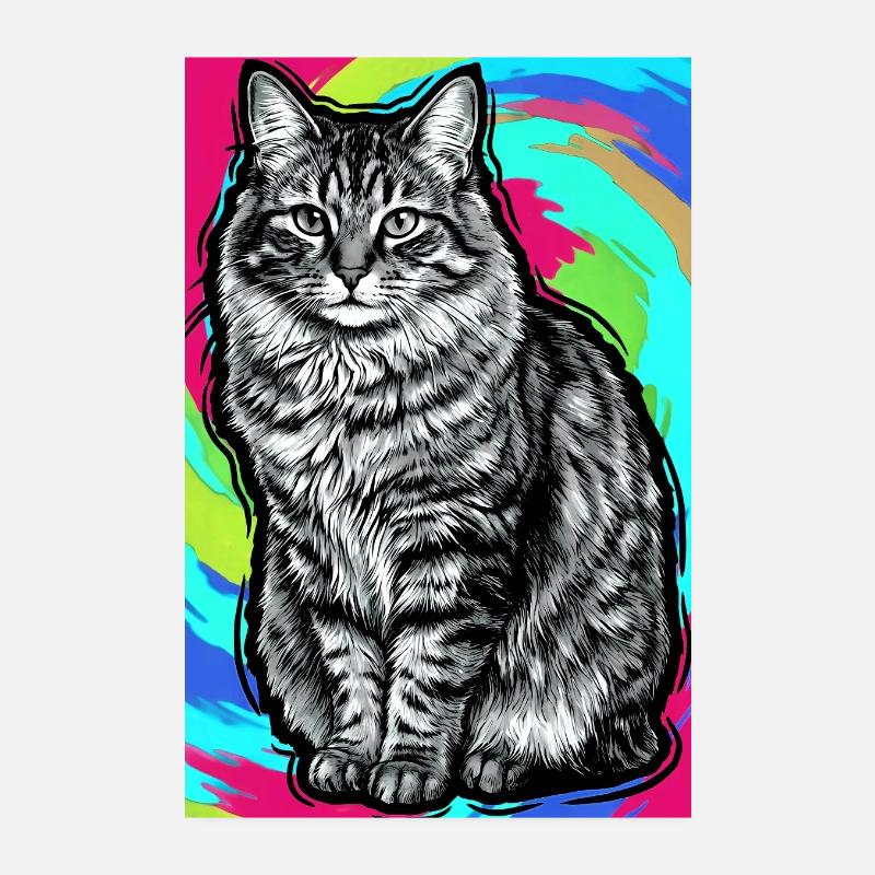 Katze Poster 20x30 cm