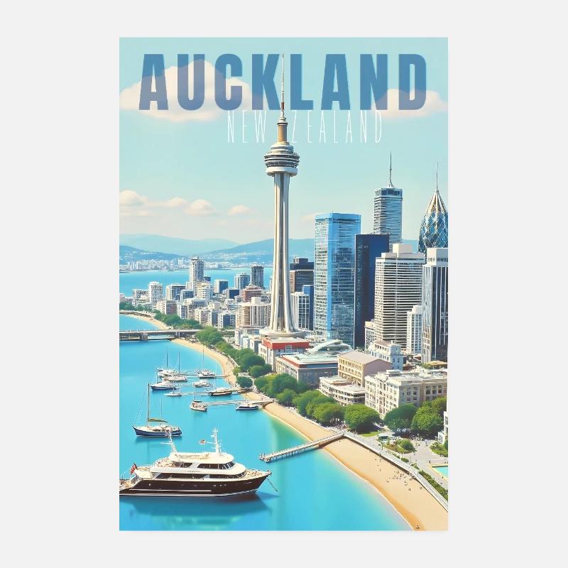Horizon d’Auckland Poster 20 x 30 cm